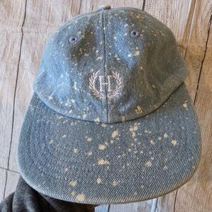 HUF Bleached Denim Crest 6 Panel Hat Brand New Adjustable Unisex